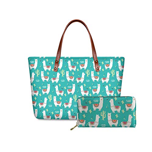 Llama Cactus Green