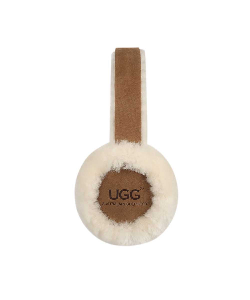 Jaye Wool UGG Earmuffs for Women - Soft & Warm Winter Ear Muffs - Cozy Fleece Lined Ear Protection for Cold Weather - Perfect for Outdoor Activities, Skiing, and Snowboarding