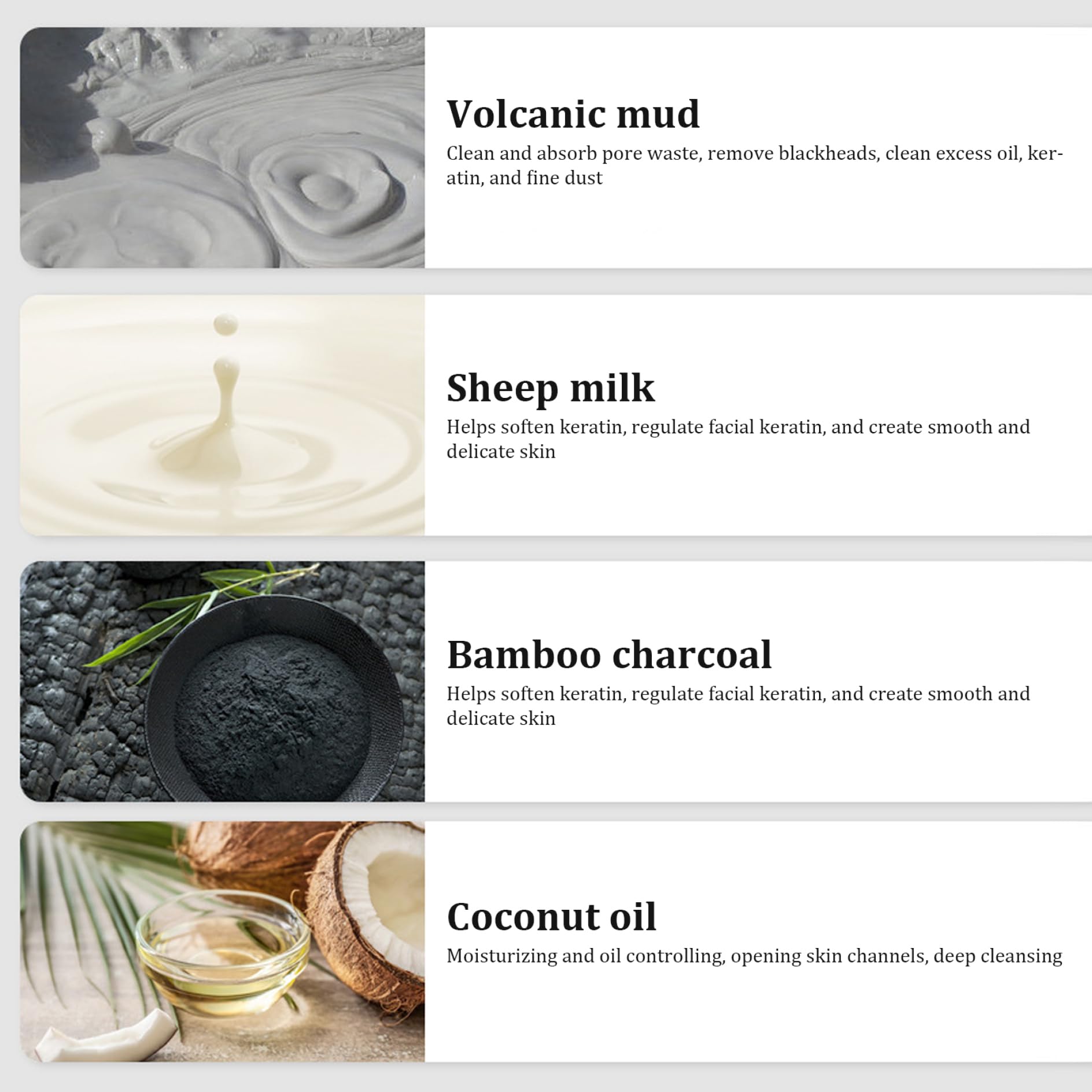 2-Pack Natural Charcoal & Volcanic Clay Soap Bar (100g Each) - Deep Cleansing Acne Treatment for Men & Women - Oil Control, Moisturizing Black Soap for Face, Scalp & Body - Ideal for Daily Skincare & Acne-Prone Skin