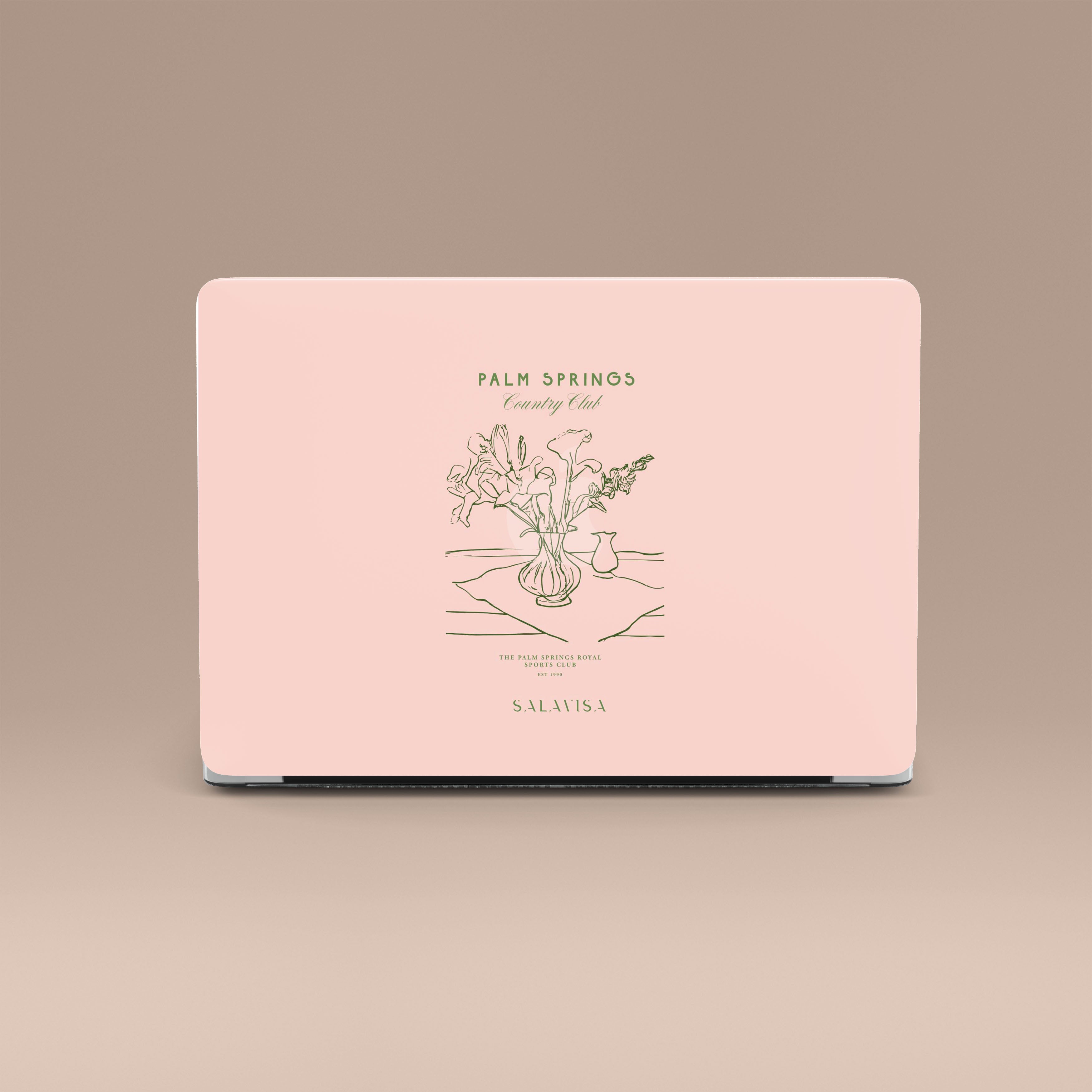 Pink Palm Springs MacBook Case - Stylish Protective Cover for MacBook Air & Pro - Perfect for Travel, Work & School
