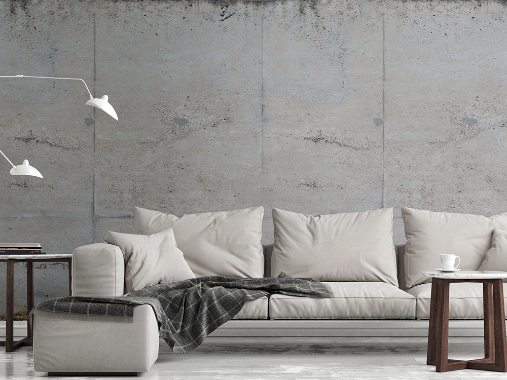 The Wall 2 - Cracked Concrete Textured Wallpaper | Peel and Stick Removable Wall Mural for Home & Office Decor | Perfect for Living Room, Bedroom, Accent Walls