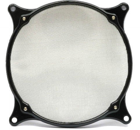 ModRight 92mm Aluminum Fine Mesh Fan Filter - Black | Dust Proof PC Case Fan Cover for Computer, Gaming Rig & Electronics Cooling
