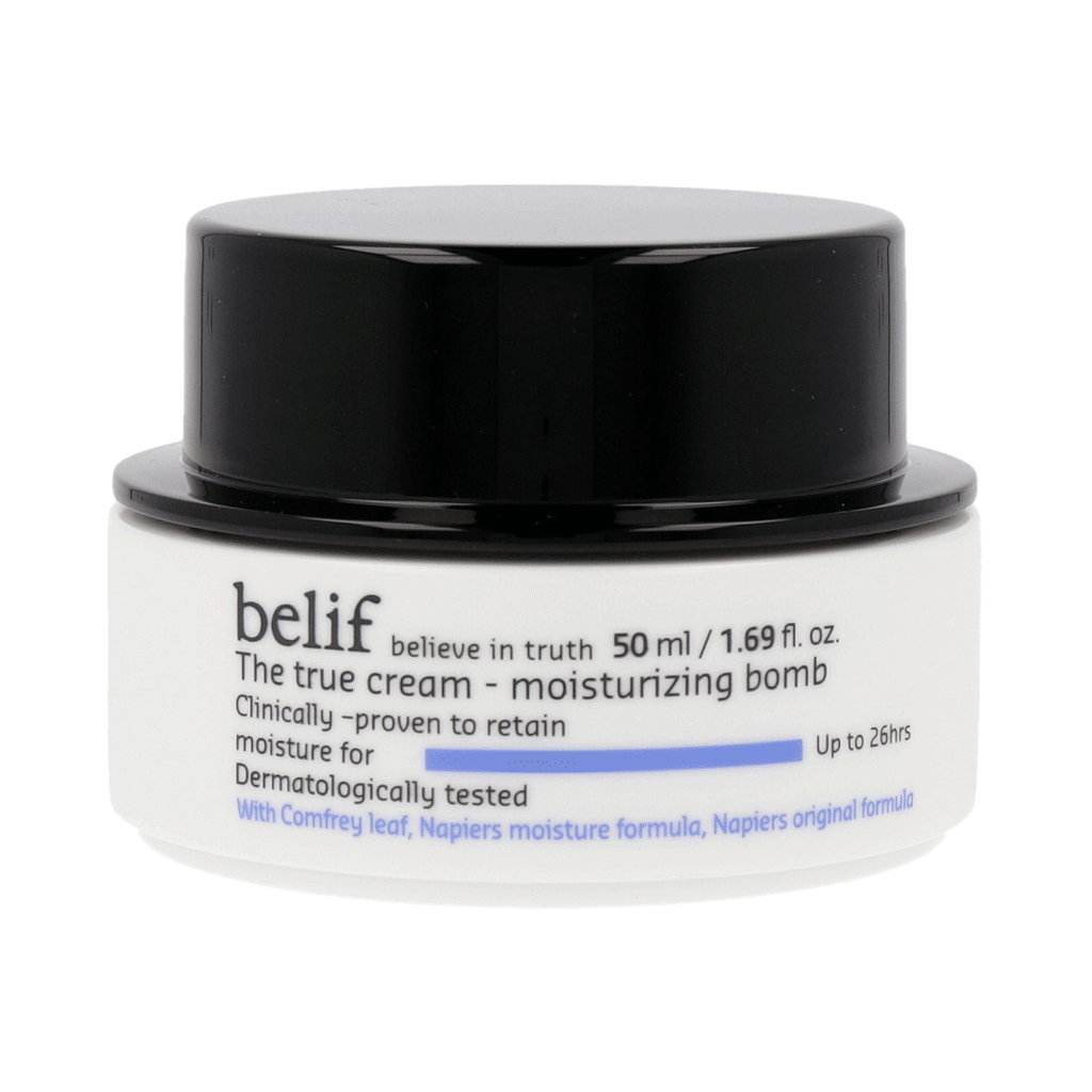 belif The True Cream Moisturizing Bomb 50ml - Intense Hydration Face Moisturizer for Dry Skin | Day & Night Cream for Glowing Skin
