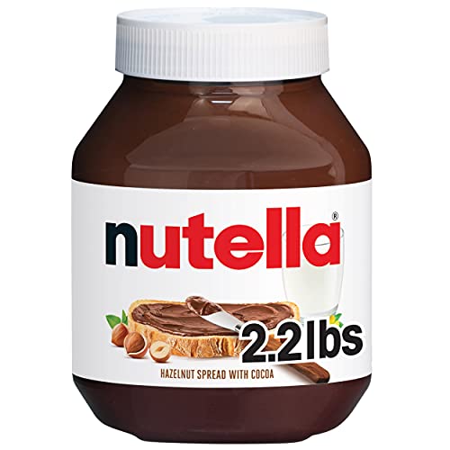 Nutella Chocolate Hazelnut Spread - 35.2 oz Jar - Delicious Hazelnut Cocoa Cream for Pancakes, Waffles, Toast & Desserts - Perfect Breakfast & Baking Topping