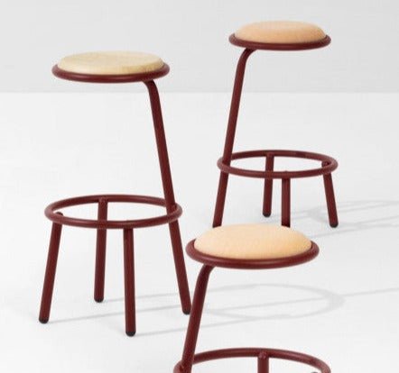 Midj Less M TS Stool - Modern Minimalist Stool for Home, Office & Cafe - Durable & Stylish Seating Solution