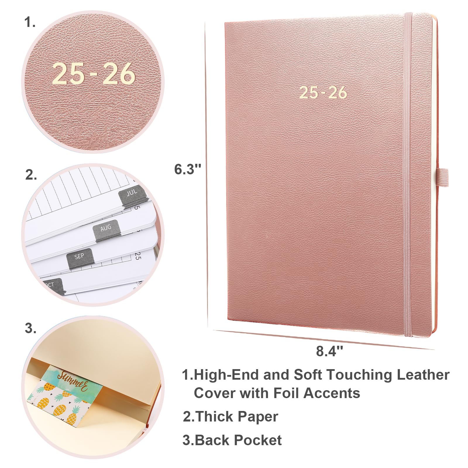 2025-2026 Academic Planner - July 2025 to June 2026 Student Organizer with Holidays, 8.2