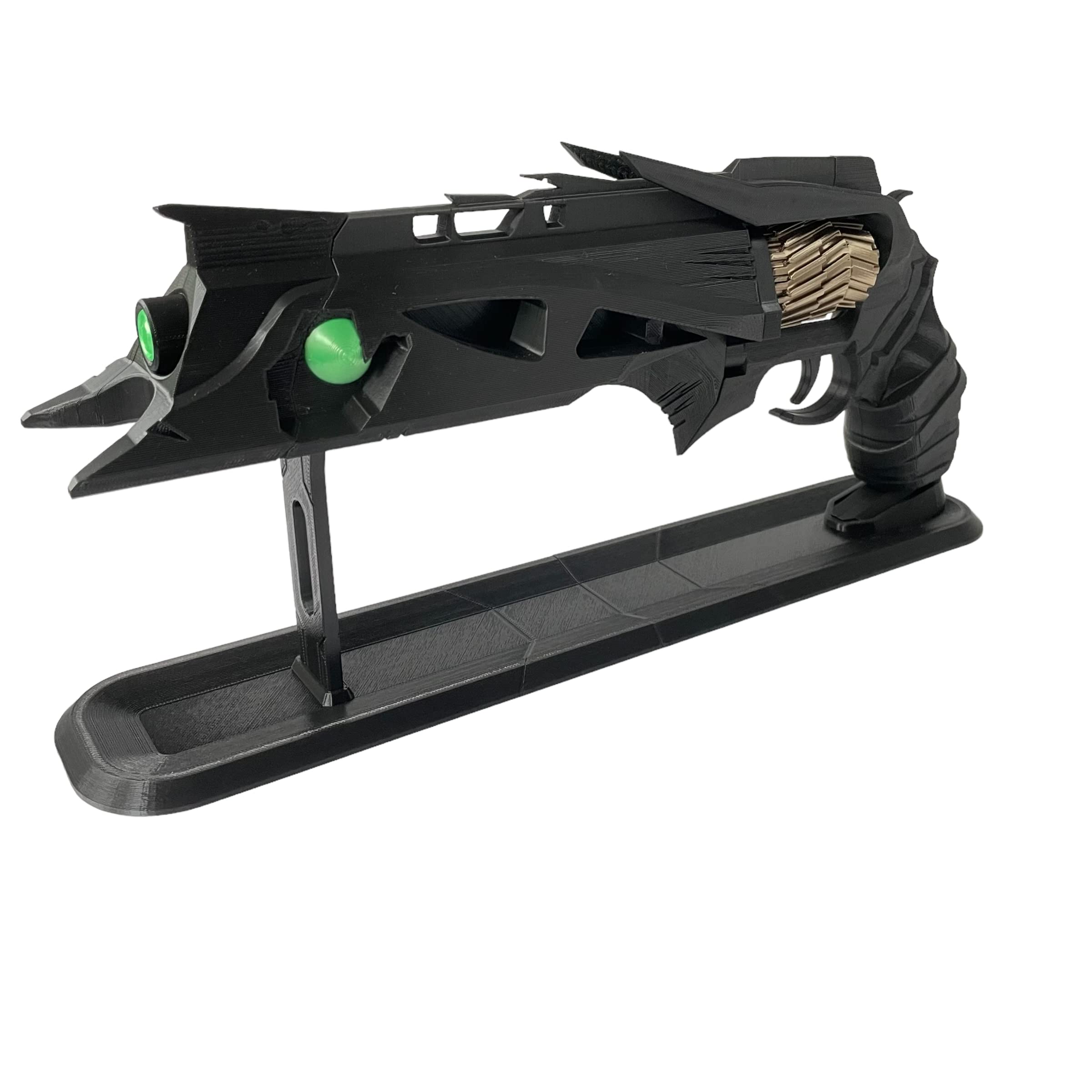 Thorn Hand Cannon Replica - Fully Assembled with Display Stand | Perfect for Cosplay, Gaming Collectibles & Home Decor