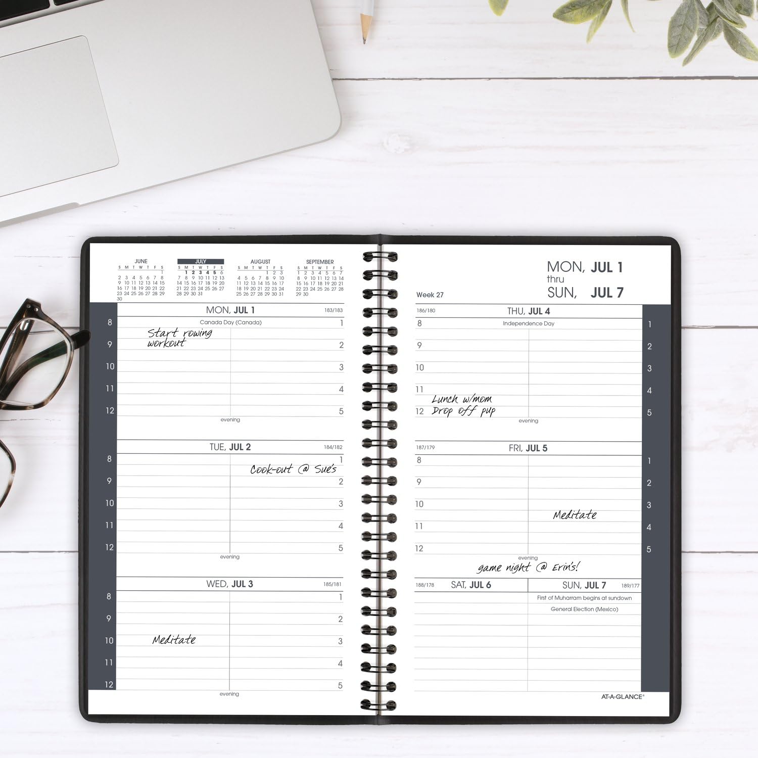 AT-A-GLANCE 2024-2025 Academic Planner - Weekly & Hourly Appointment Book, 5