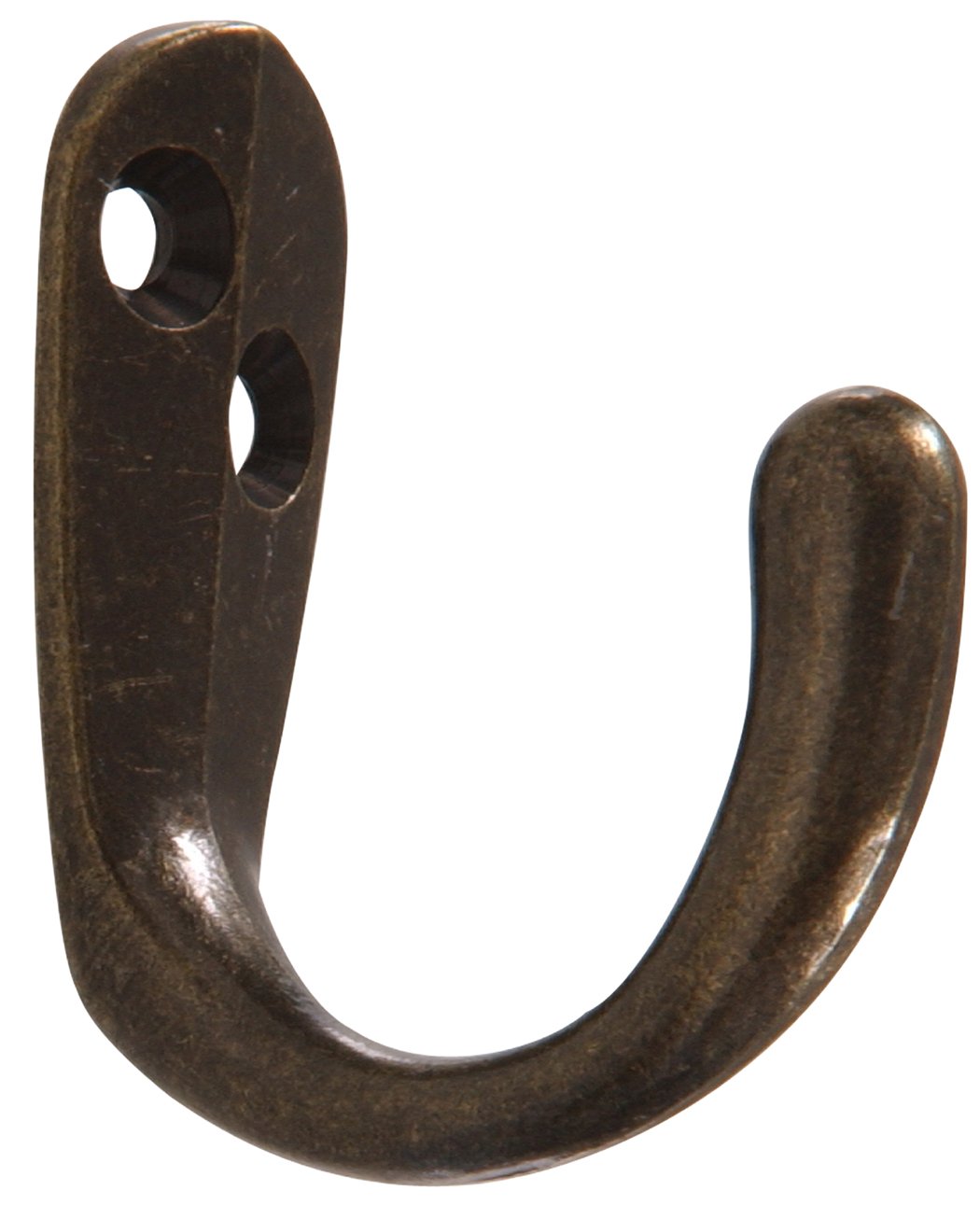 Antique Brass Clothes Hooks - 2 Pack, Heavy Duty Wall Mounted Hooks for Coats, Hats & Robes - Vintage Style Hardware Essentials for Bedroom, Bathroom & Entryway Organization