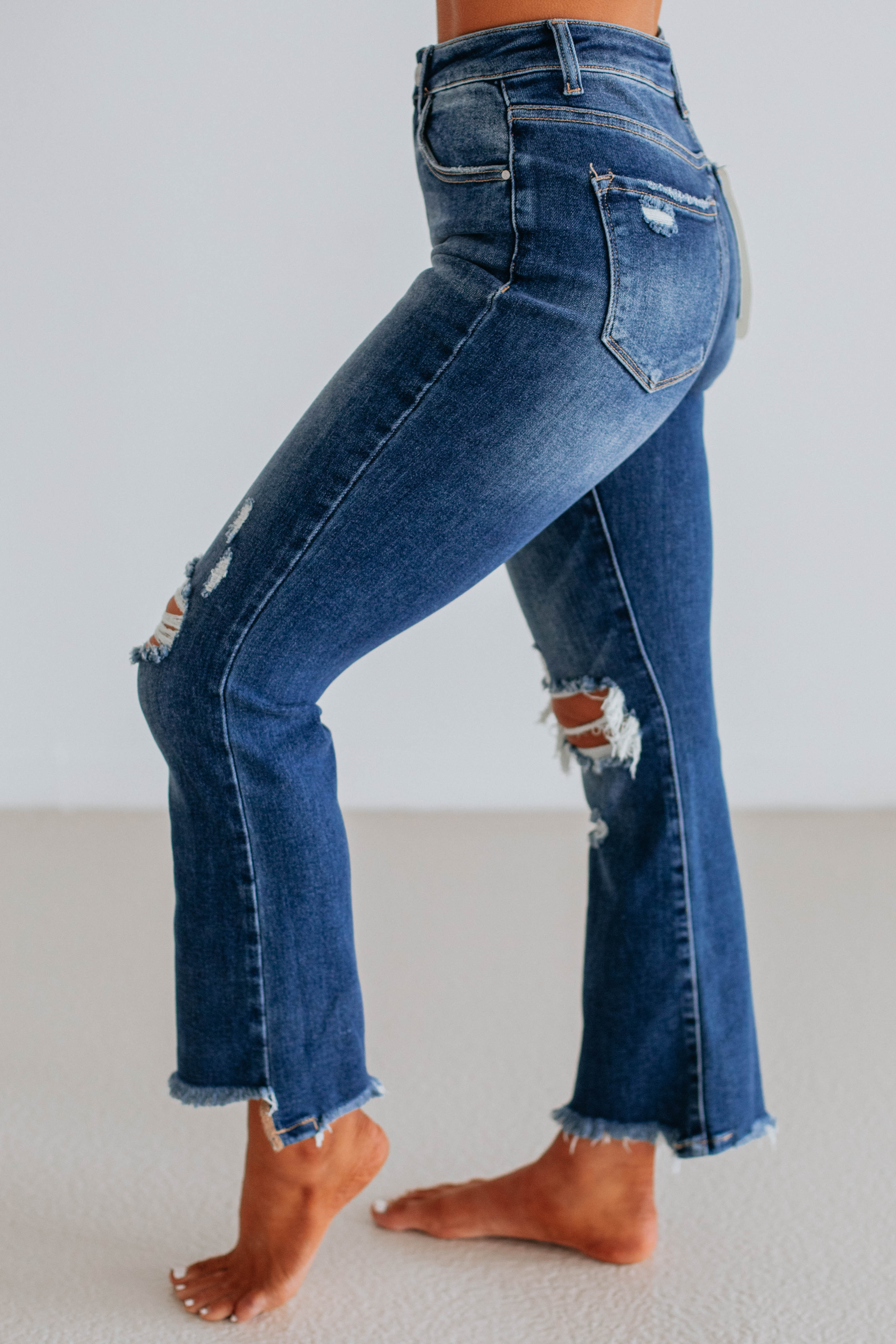Cammi Risen Jeans for Women - Dark Wash High Waist Skinny Jeans | Comfortable Stretch Denim Pants for Everyday Wear & Night Out