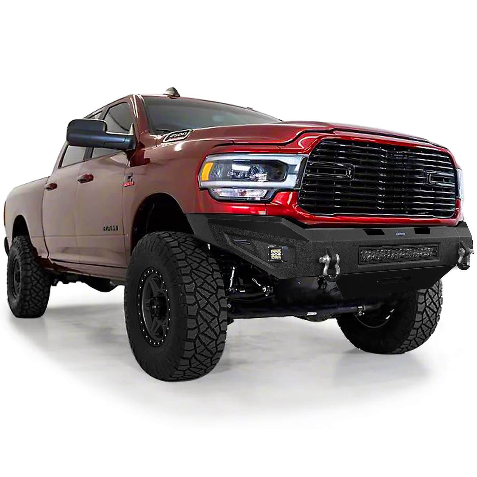 19-24 Dodge Ram 2500 Front & Rear Bumper Set with U-Box | Heavy Duty Truck Bumpers for Off-Road Protection & Towing | Perfect for Work Trucks, Towing, and Off-Road Adventures