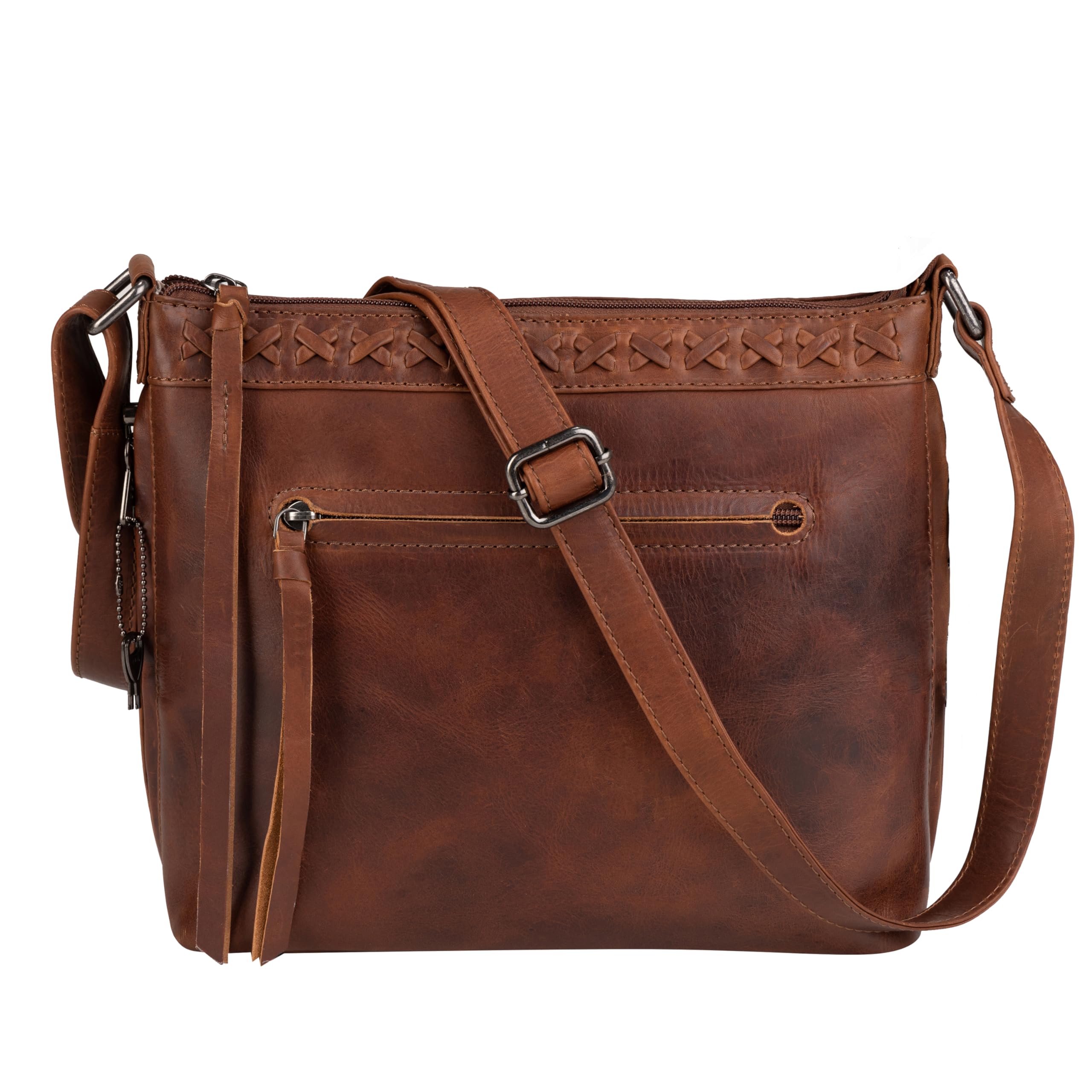 Women's Concealed Carry Crossbody Purse - Faith Leather Shoulder Bag with Locking Universal Holster | Perfect for Everyday Carry, Church, Travel & Self-Defense