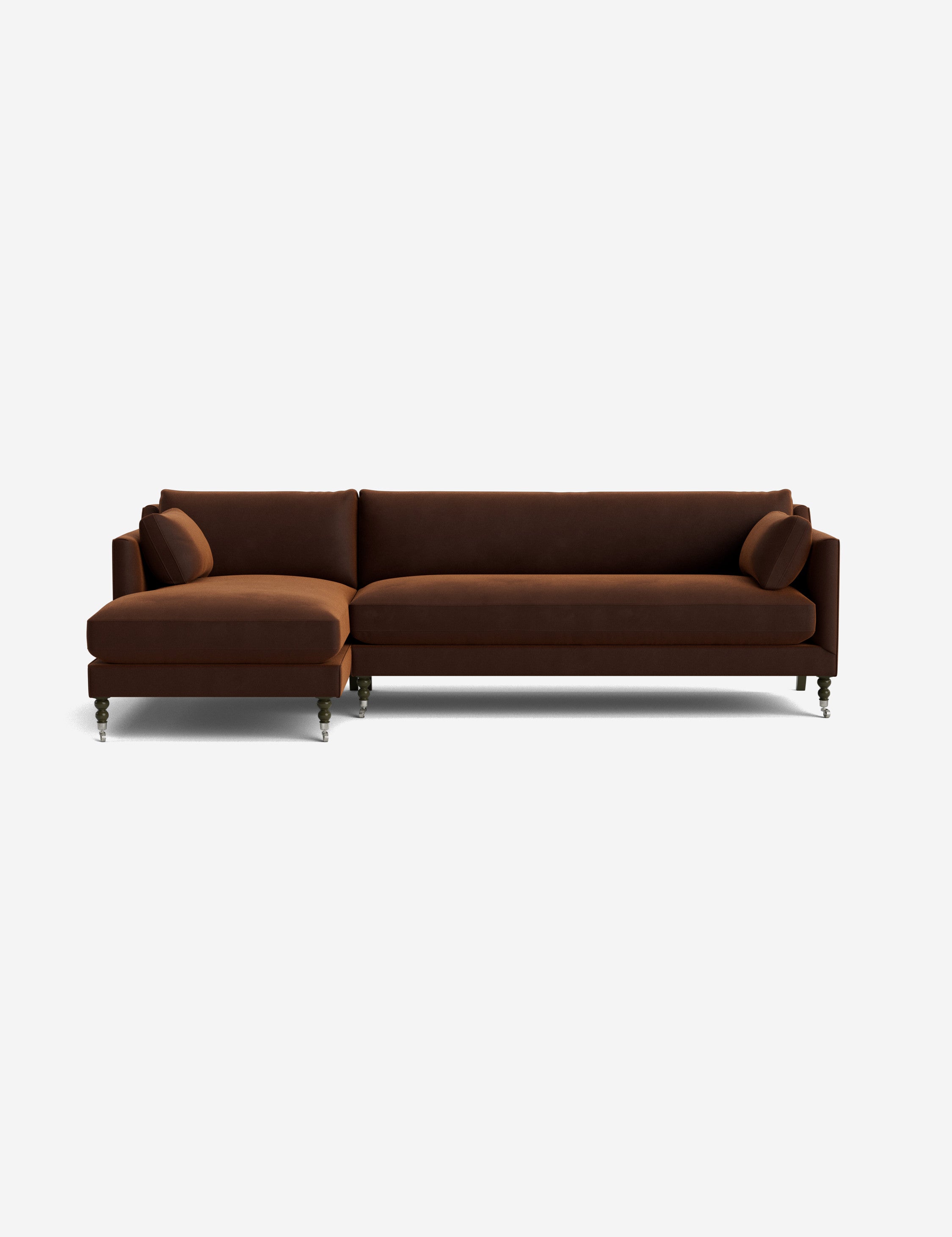 Fabienne Sectional Sofa - Modern L-Shaped Couch with Reversible Chaise, Soft Upholstery & Sturdy Frame for Living Room, Family Room, or Home Theater