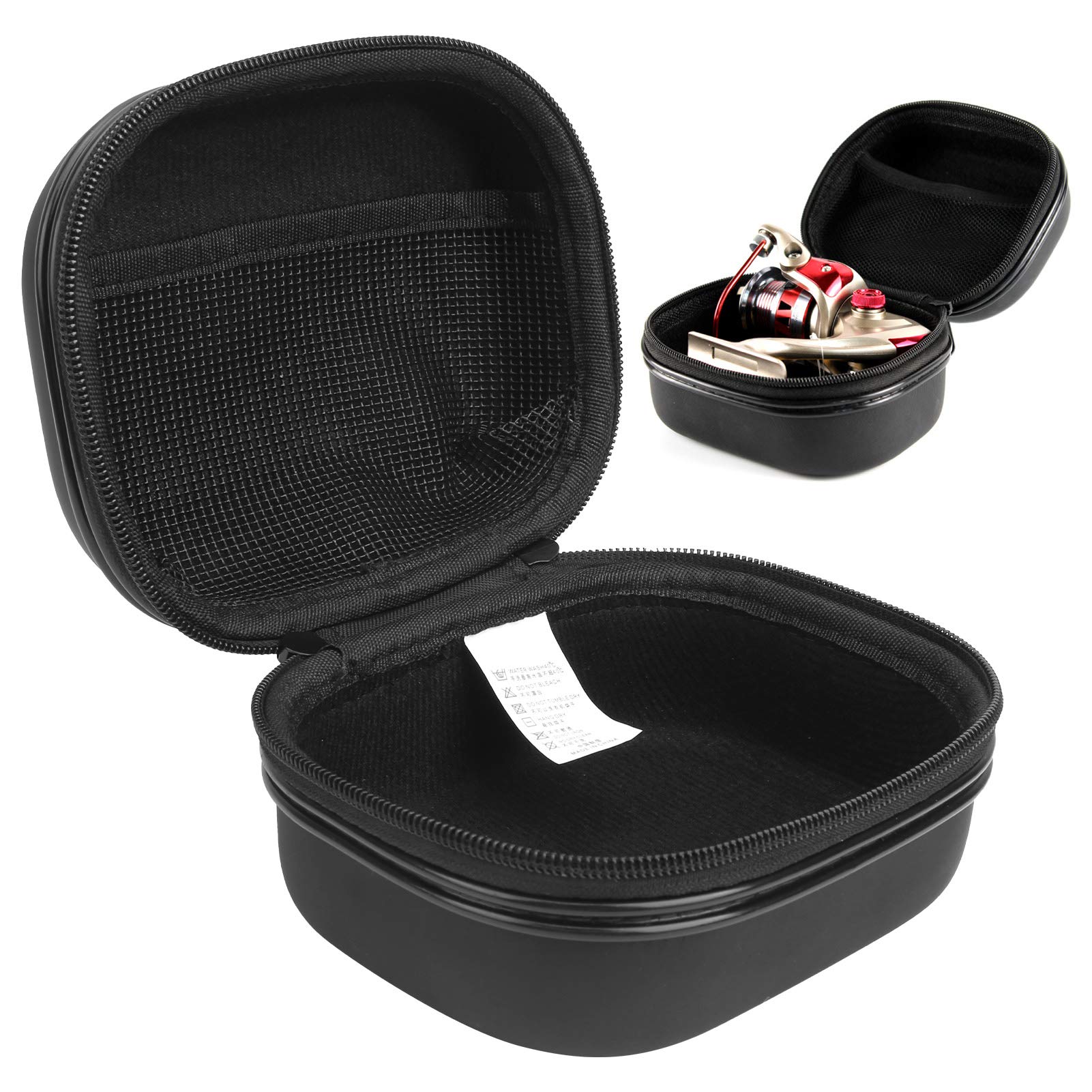 Dilwe Fishing Reel Bag - Waterproof Protective Cover with Carrying Handle for Spinning & Baitcasting Reels - Portable Storage Case for Outdoor Fishing Gear Accessories - Perfect for Freshwater, Saltwater & Travel Fishing Trips