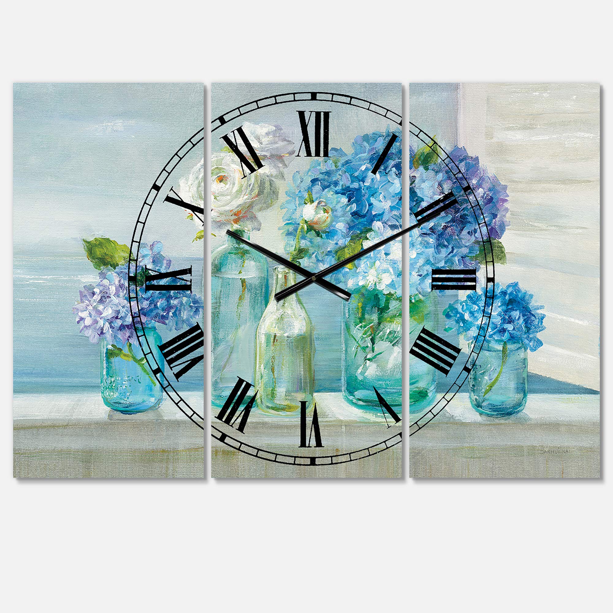 Designart Inspirational Butterflies Love Wall Art - Round Metal Decorative Clock for Home, Living Room, Bedroom & Office | Cottage Style Wall Decor for Cozy Spaces & Gift Ideas