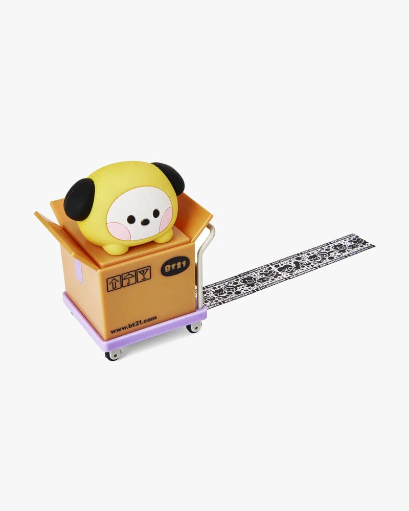 BT21 CHIMMY Mini Privacy Rolling Stamp - Self-Inking Address Stamp for Mail, Envelopes & Packages - Perfect for Home & Office Use