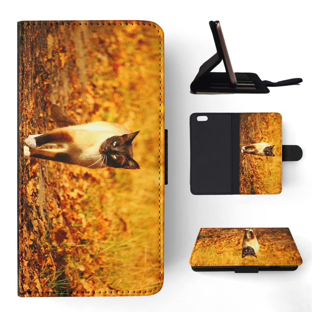 Siamese Cat 8 Flip Wallet Phone Case for Apple iPhone 6 & 6S - Stylish Protective Cover with Card Slots for Everyday Use & Travel