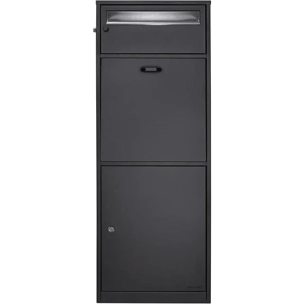Barska CB13704 Secure Dual Compartment Locking Mailbox - Heavy Duty Parcel Delivery Box with Key Lock - Perfect for Home, Office & Apartment Package Security