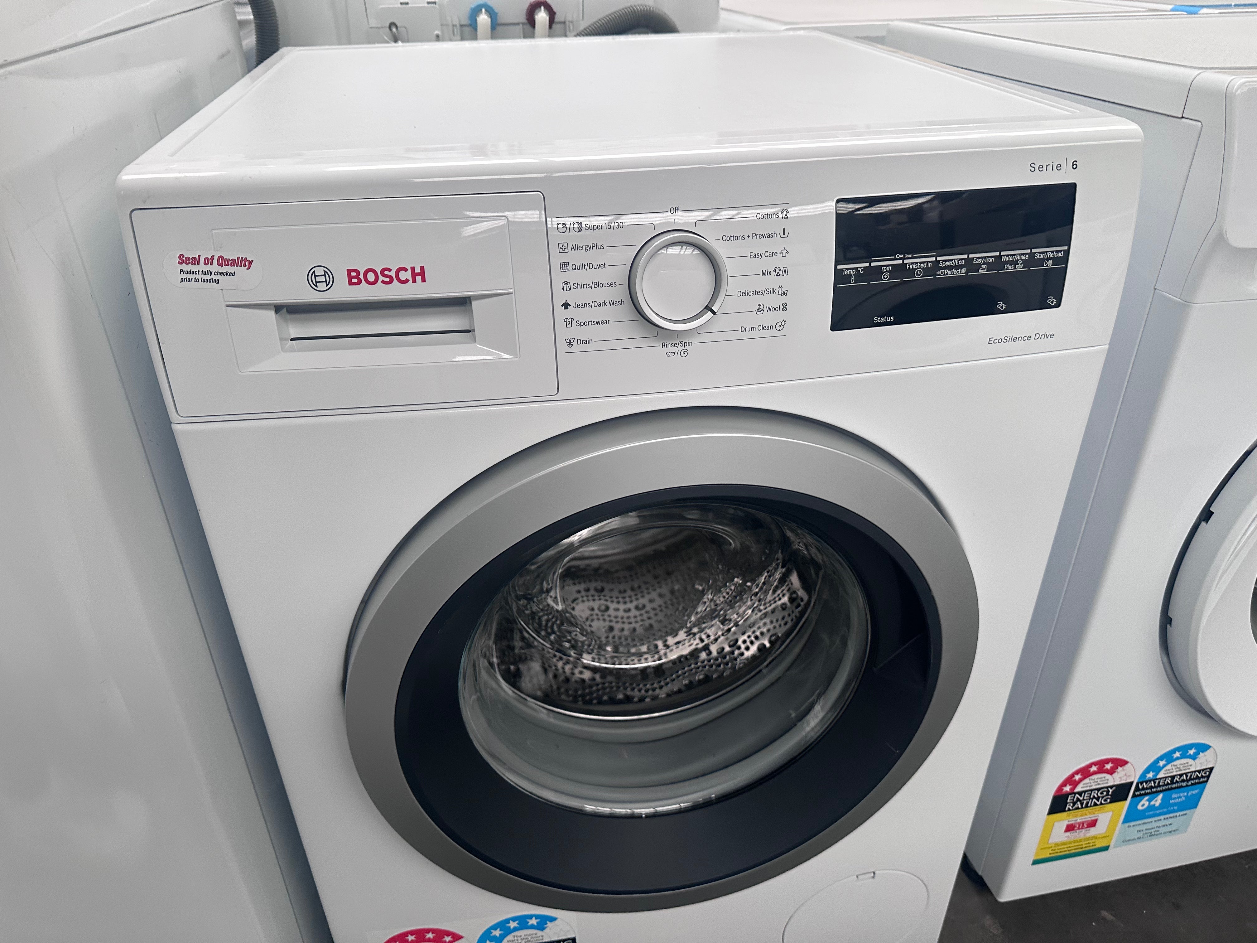 Bosch Serie 6 9kg Front Load Washing Machine - Certified Refurbished | Perfect for Apartments & Small Laundry Rooms