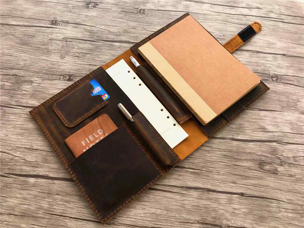 Personalized Rustic Leather Journal Notebook Cover - Handmade for Writing, Sketching & Gift Giving - Perfect for Travel, Work & Creative Projects