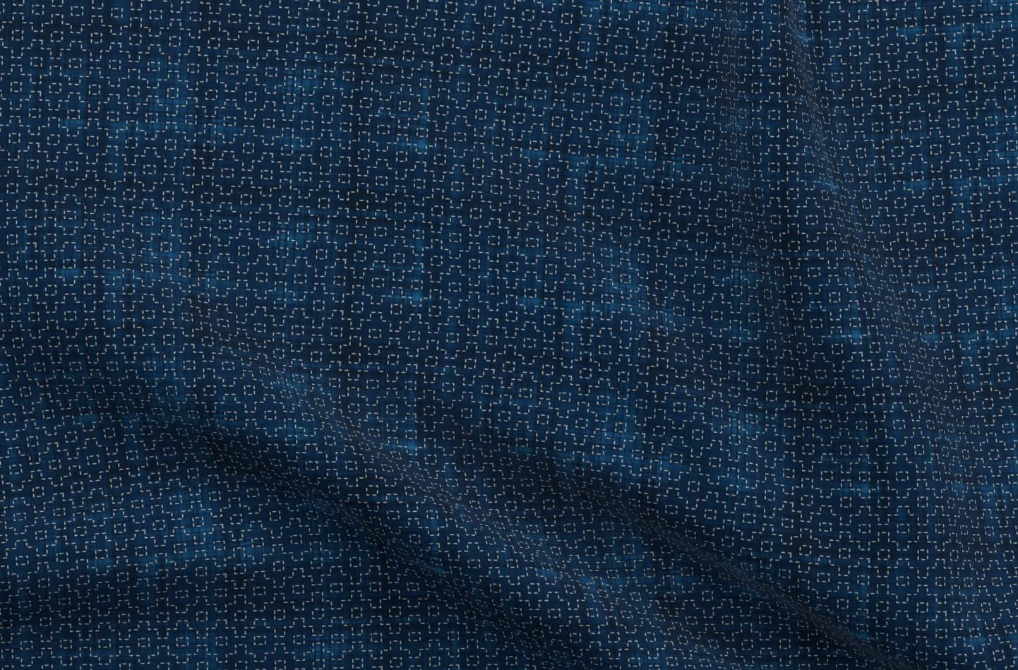 Japanese Sashiko Origami Geometric Print Minky Fabric - Soft Fat Quarter for Sewing Baby Blankets, Quilt Backing & Plush Toys - DIY Crafting, Home Decor & Gift Making