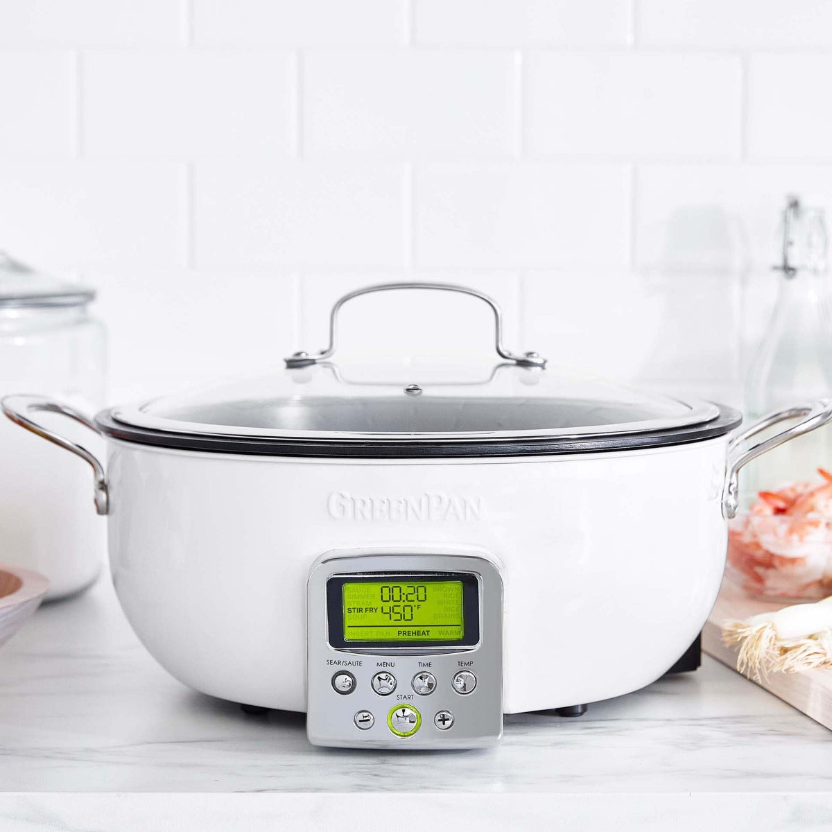 Multifunction Deep Electric Skillet with Non-Stick Coating - 12