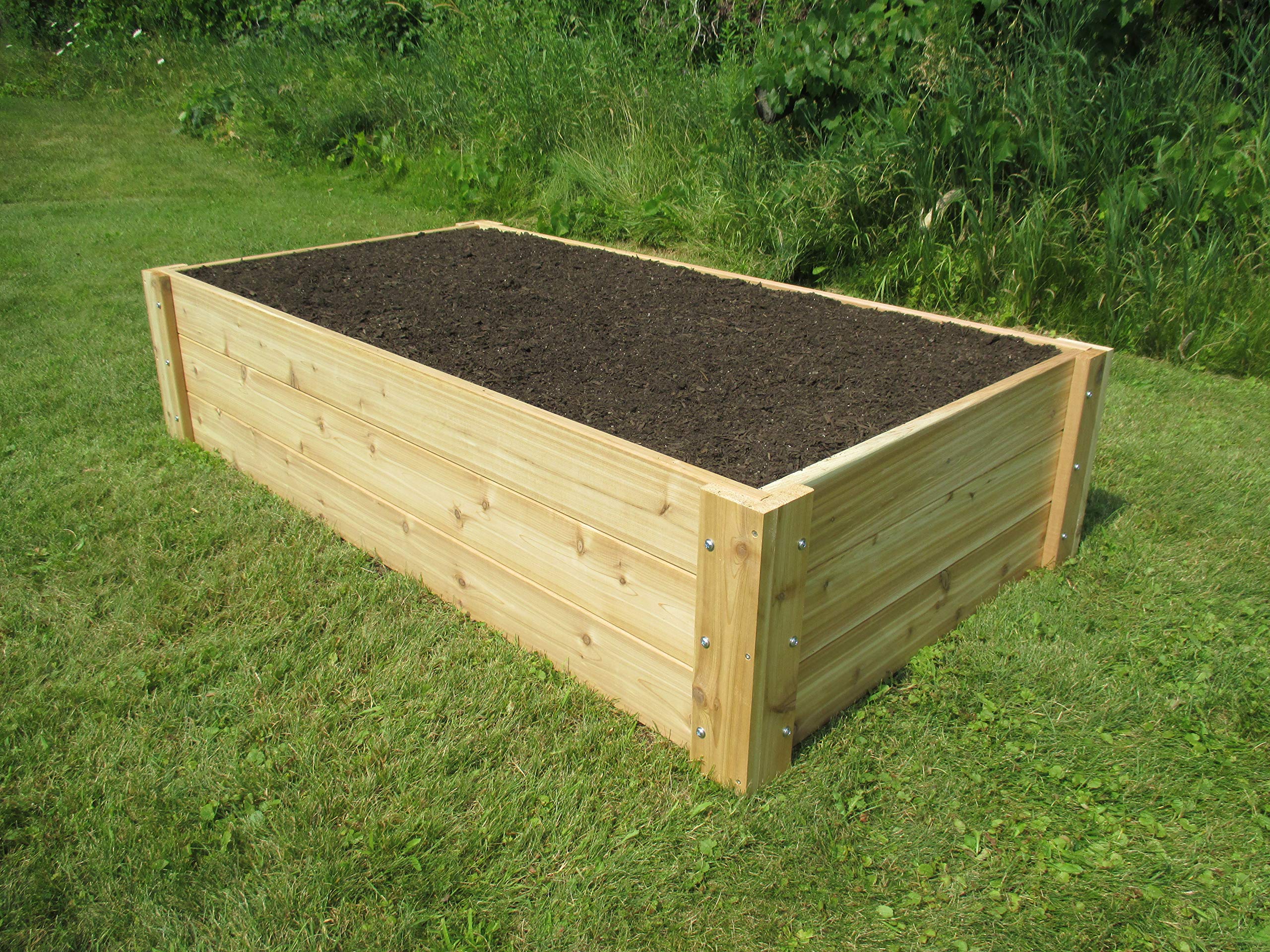 Premium Cedar Raised Garden Bed Kit - Deep Root Design for Healthy Plants | Durable Outdoor Gardening Solution for Vegetables, Herbs & Flowers | Perfect for Backyards, Patios & Urban Gardens