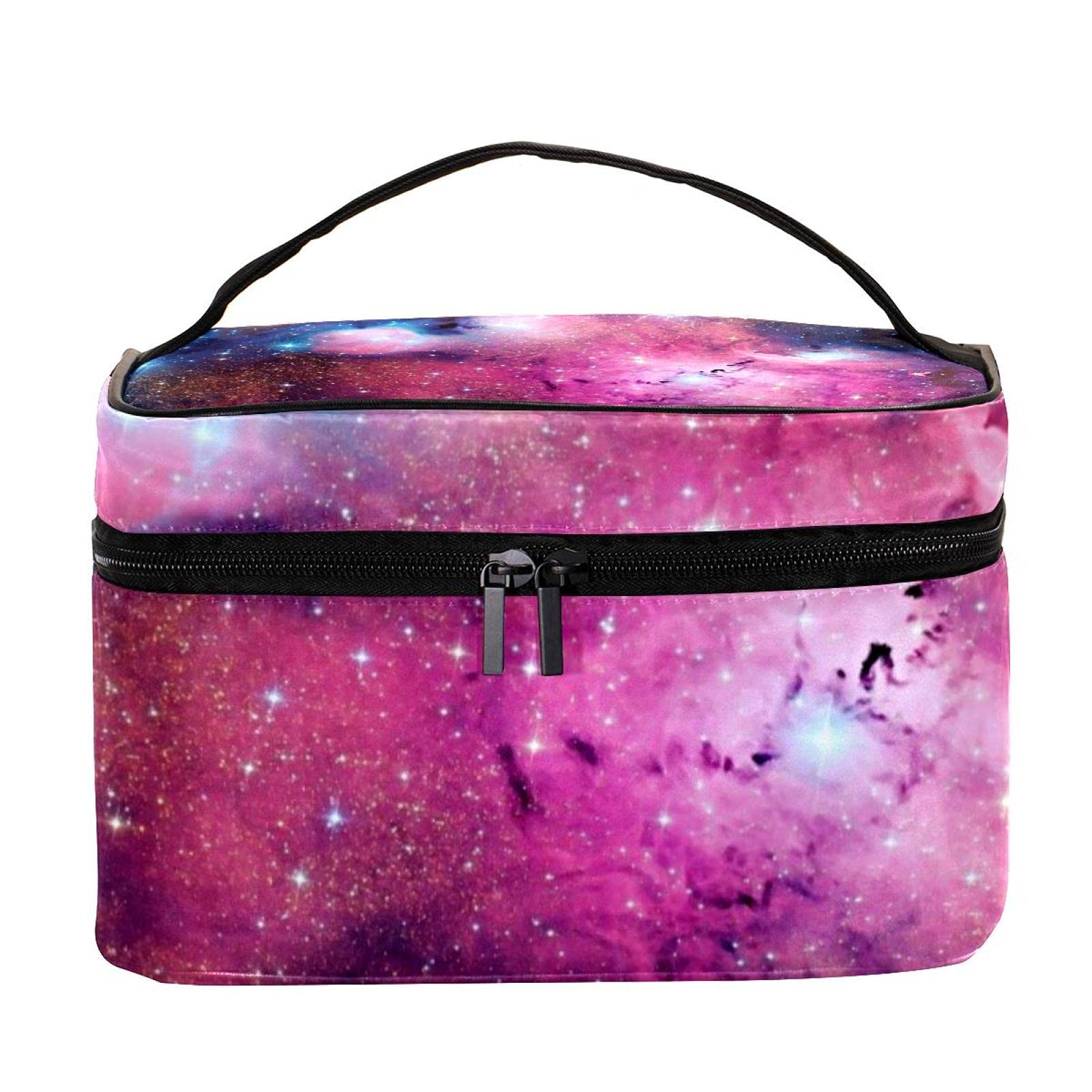 Galaxy Starry Travel Makeup Bag - Large Cosmetic Organizer with Zipper for Women & Girls | Perfect for Travel, Gym & Daily Use