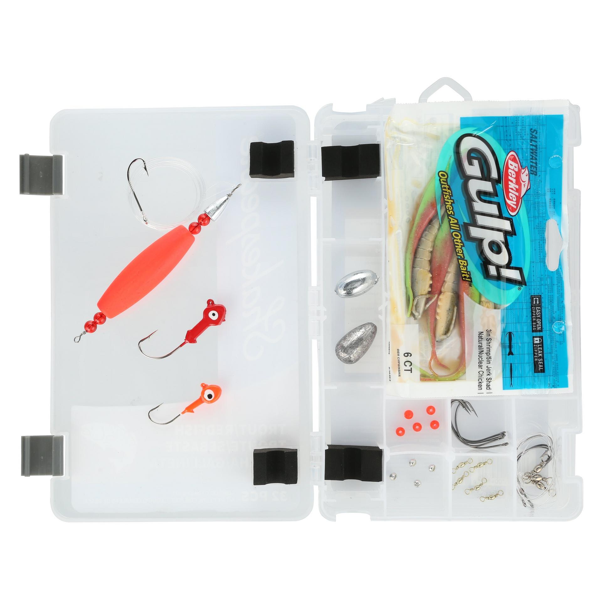 Catch More Fish® Fluke Flounder Fishing Kit - Best Saltwater Fishing Gear for Fluke & Flounder - Perfect for Beach, Pier & Boat Fishing