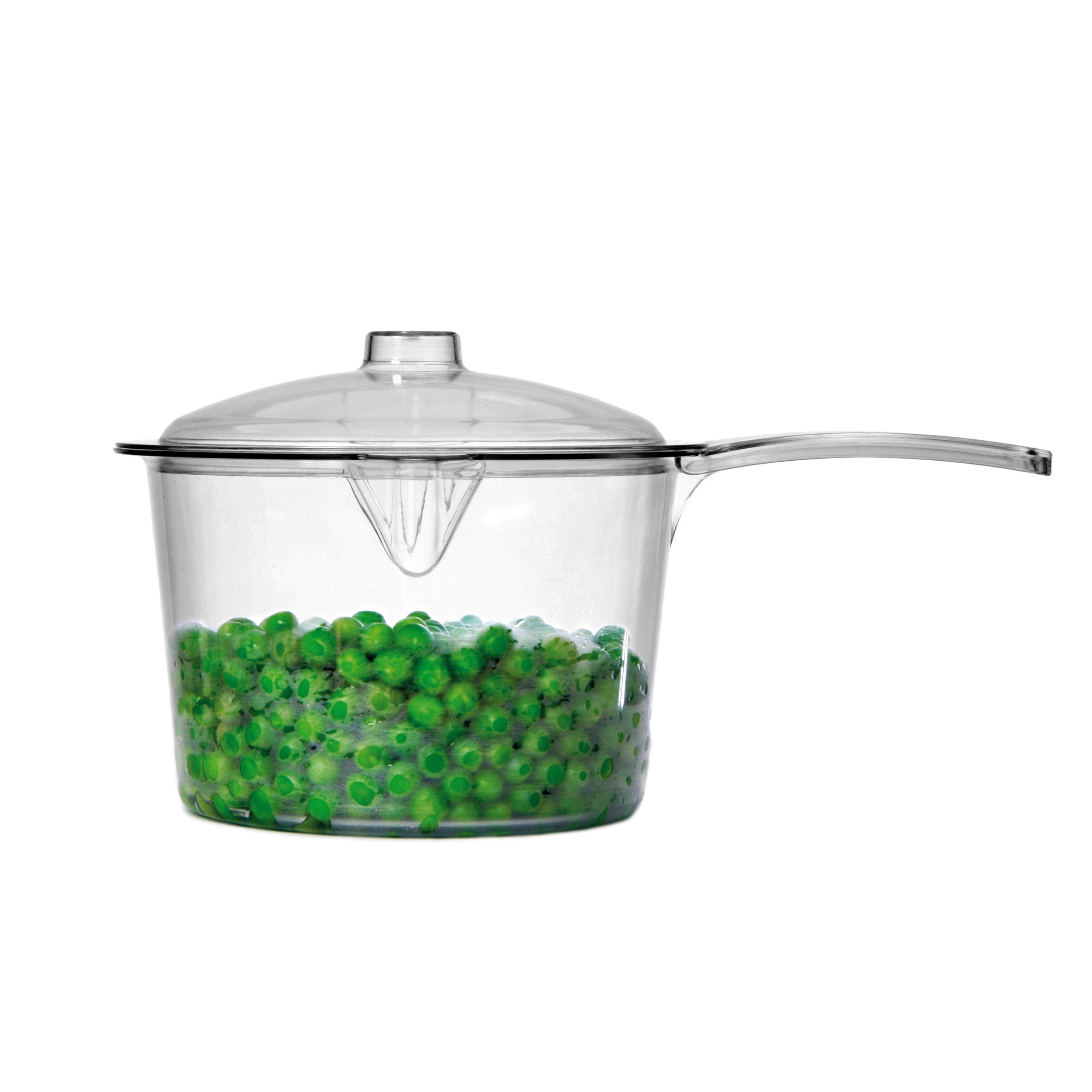 Dexam Mini Microwave Saucepan with Lid - BPA-Free, Non-Stick, 1.5 Quart Small Cooking Pot for Heating, Melting & Cooking - Perfect for Dorm, Office & Small Kitchen Use