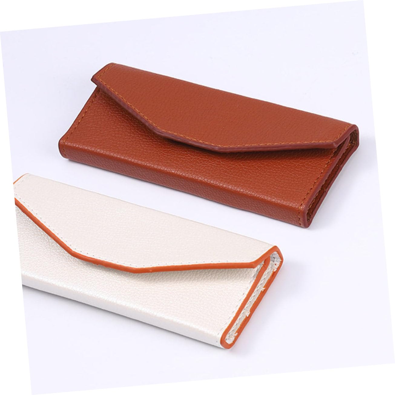 2pcs PU Eyelash Extension Tweezers Storage Case - Scratch & Wear Resistant Makeup Tool Organizer, Portable Cosmetic Accessories Holder for Lash Techs & Beauty Professionals (Perfect for Salon, Travel & Home Use)