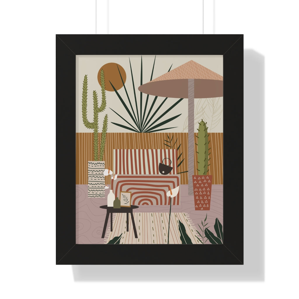 Modern Art Sketch Framed Vertical Poster - Wall Decor for Living Room, Bedroom & Office - Handmade Canvas Painting for Home Decoration