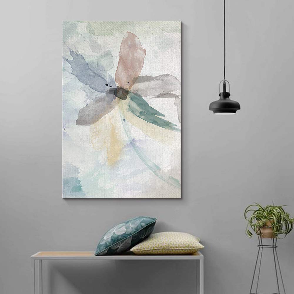 Abstract Flower Giclee Canvas Wall Art - 32x48 Inches Modern Home Decor for Bedroom, Living Room, Office, and House Decoration