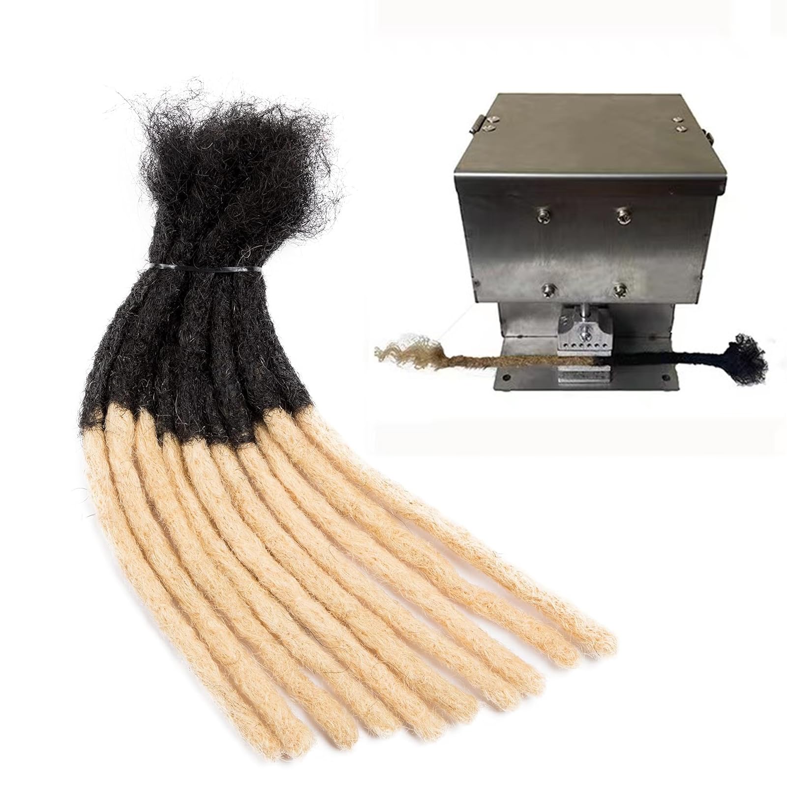Electric Dreadlocks Maker Machine - Upgraded Desktop Loc Tool with 6 Crochet Needles for Fast & Easy Dreadlocks Creation | Perfect for Salon, Home Use & Professional Hairstylists