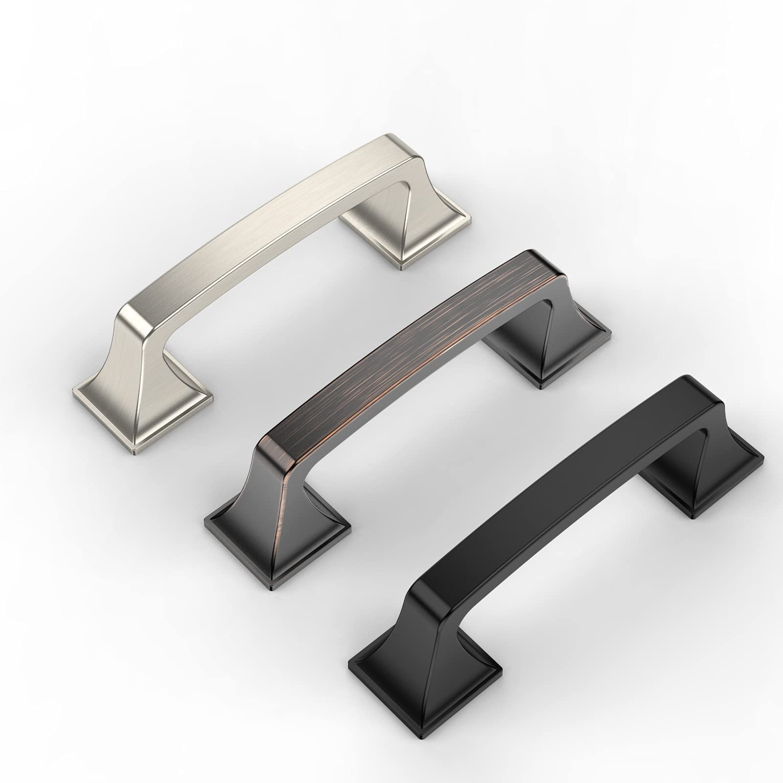 Amerdeco 25 Pack 3 Inch (76mm) Oil Rubbed Bronze Cabinet Handles - Kitchen Cabinet Pulls, Bathroom Drawer Handles, Dresser Hardware for Home Renovation & Furniture Upgrade | Durable & Stylish Cabinet Hardware for Modern Kitchens, Bathrooms & Bedrooms