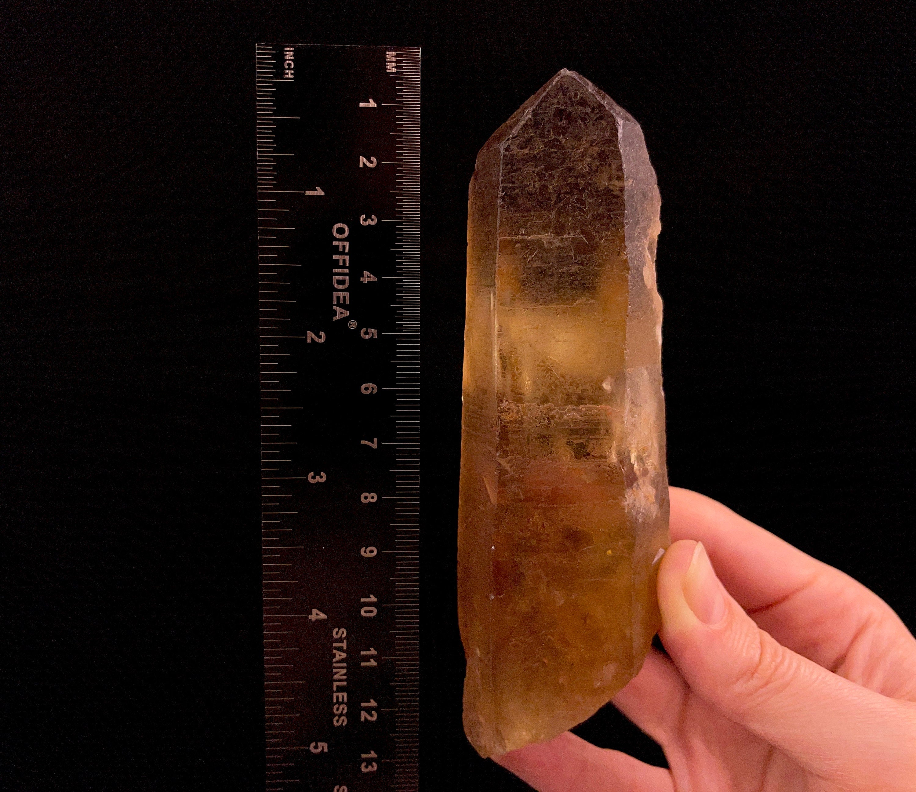 Natural Citrine Raw Crystal Point - Genuine Healing Stone, November Birthstone, Home & Office Decor, Spiritual Gifts for Meditation & Energy Healing (51913) - Perfect for Yoga Spaces, Meditation Rooms & Crystal Collections