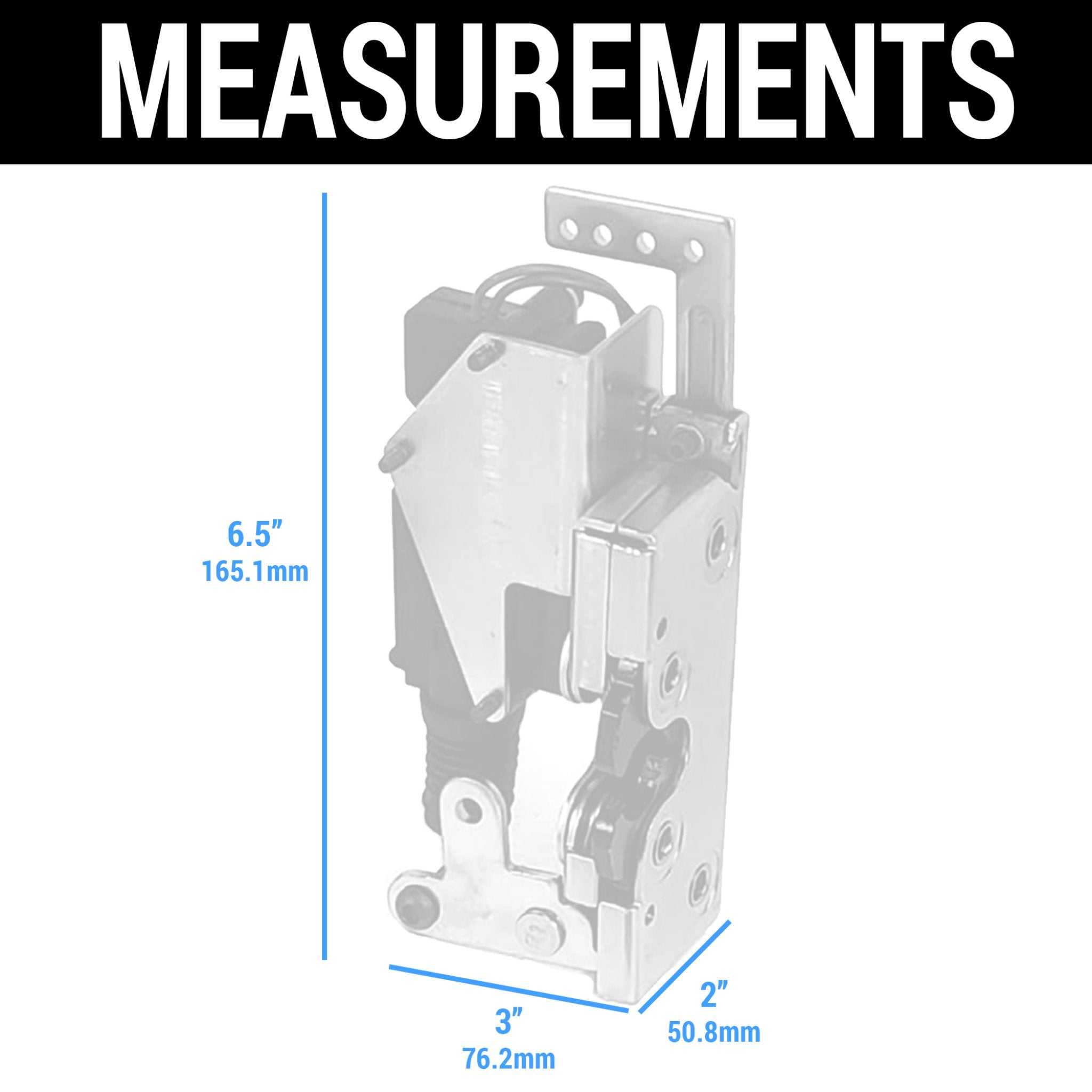 1903 Rambler Model E Shaved Door Kit with Large Power Bear Claw Locking Latch Bolt - Easy Installation for Classic Car Restoration & Hot Rod Customization