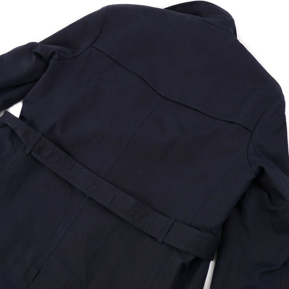 Boglioli Navy Blue Cotton Coat with Wool Liner for Men | Premium Winter Jacket for Business & Casual Wear | Office, Travel & Formal Occasions