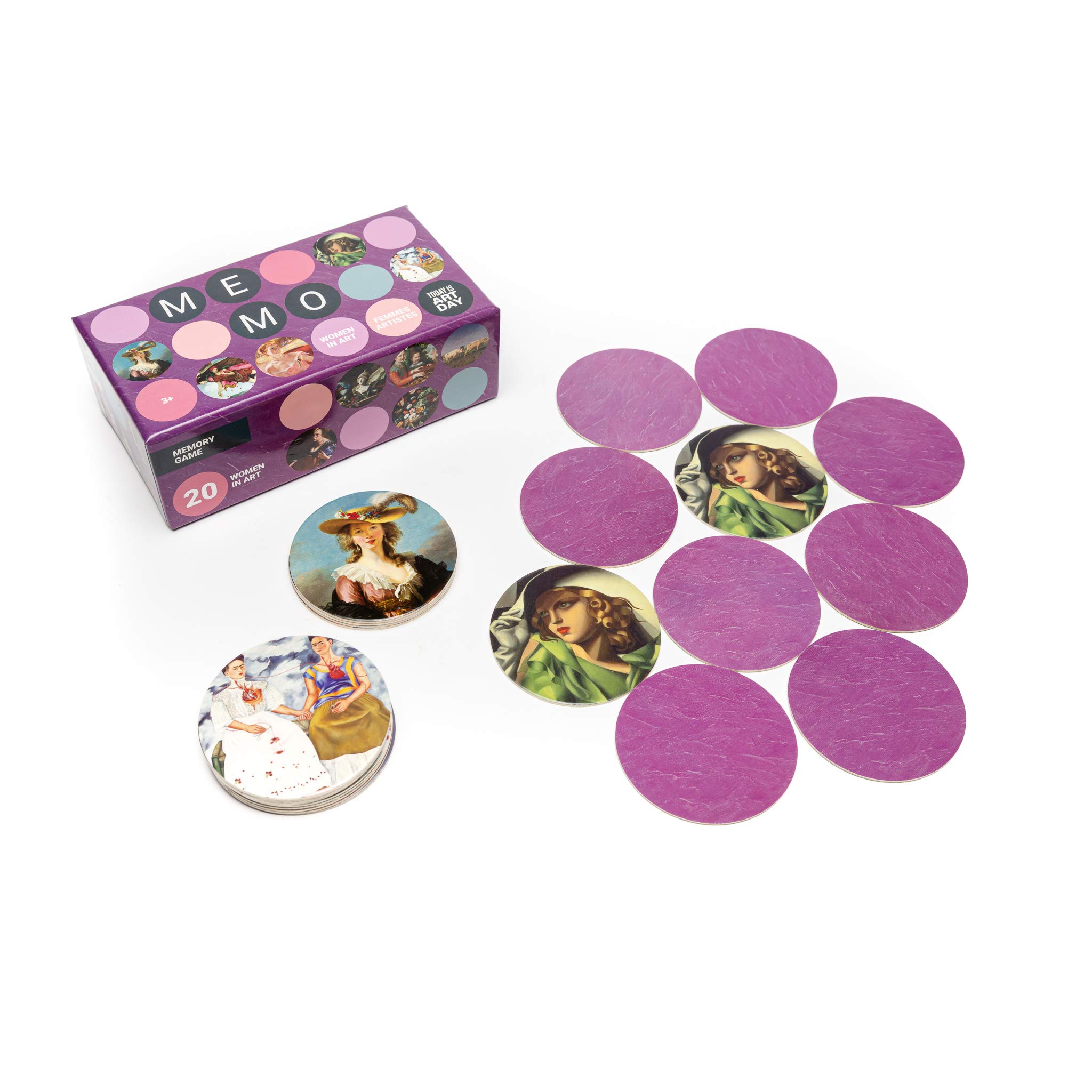 Women in Art Memory Matching Game - 20 Educational Tiles for Kids & Adults | Fun Learning Activity for Classroom, Family Game Night & Art Appreciation