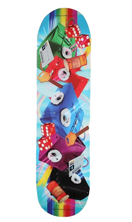 Evisen Rainbow Skateboard Deck 8.06 Inch - Durable Maple Wood Skateboard for Street & Park Riding | Perfect for Beginners & Pro Skaters