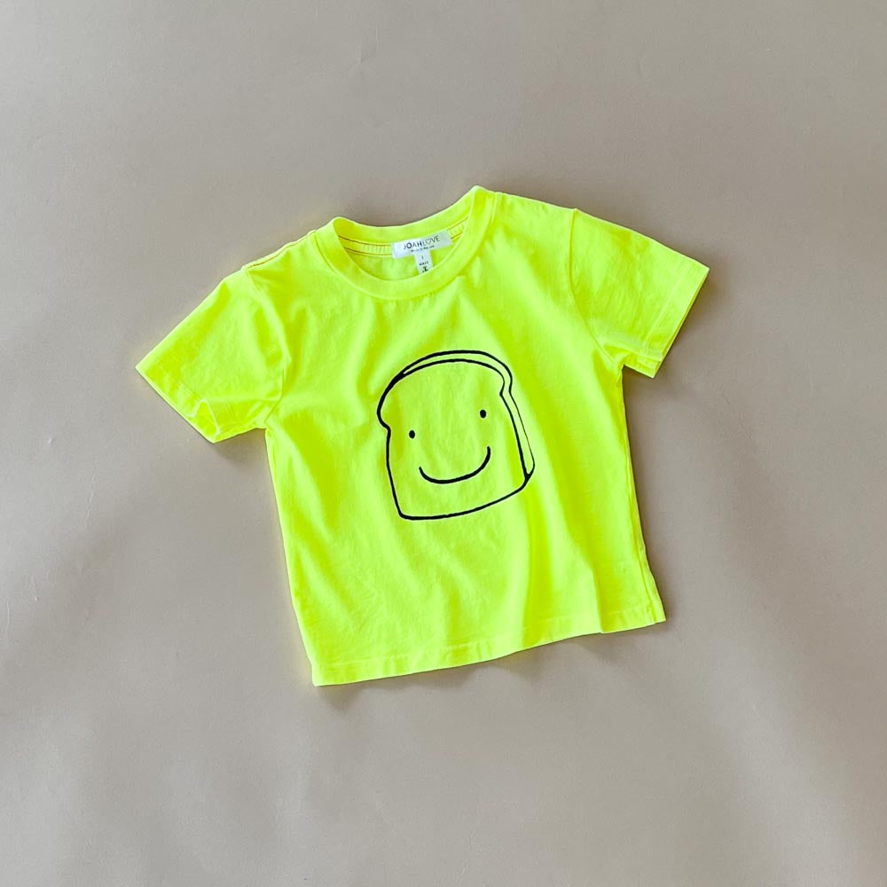 ENZO TOAST TEE | Neon Yellow Graphic T-Shirt for Men - Casual Streetwear, Summer Outfits & Festival Fashion