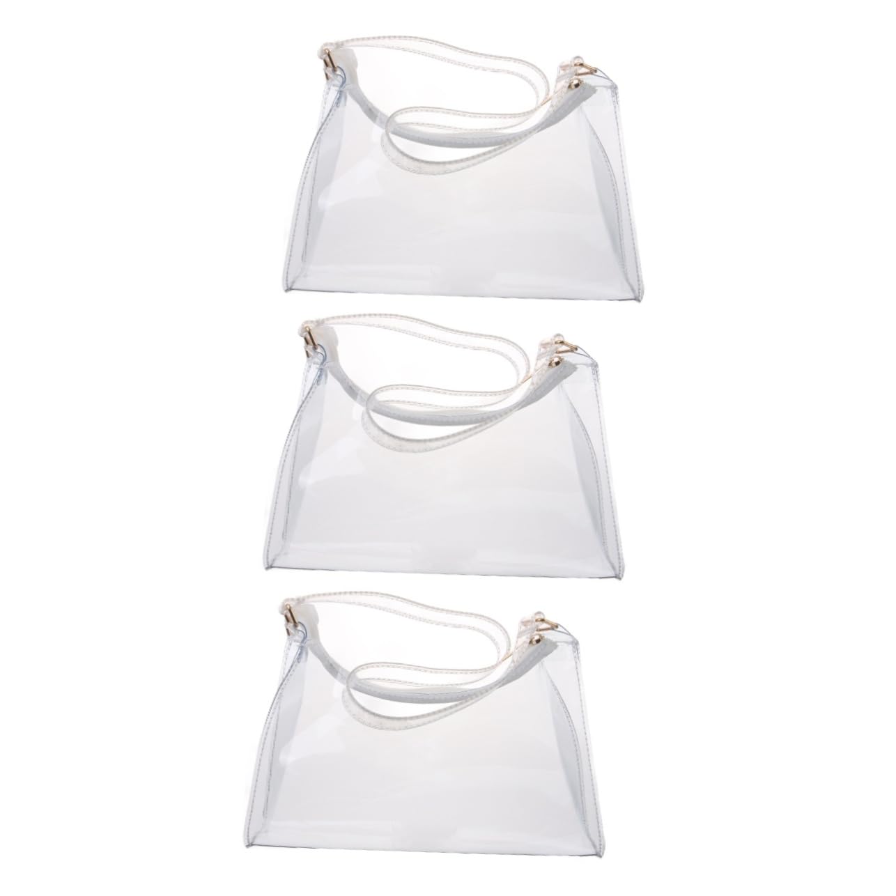 SUPVOX Clear PVC Stadium Approved Tote Bag - Transparent Purse for Concerts, Sports Events & Theme Parks | Lightweight & Durable