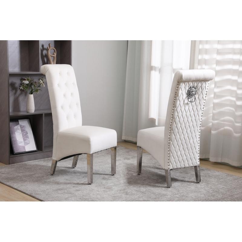 IFDC Modern Dining Chair C 1273 - Elegant Upholstered Side Chair for Kitchen, Dining Room & Office - Comfortable & Stylish Seating Solution