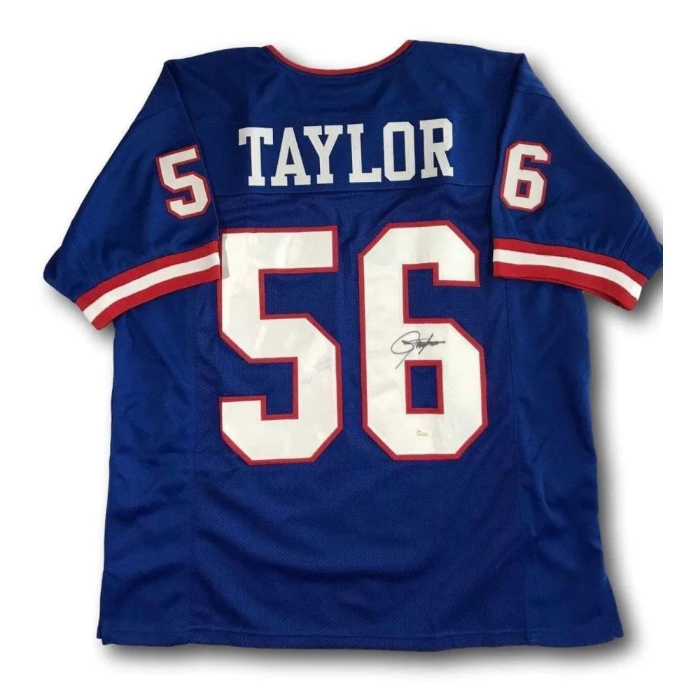 Lawrence Taylor Autographed NY Giants Football Jersey with JSA COA - Authentic Hof Signed Memorabilia for Collectors, Fans & Sports Enthusiasts - Perfect for Display, Gifts & Home Decor
