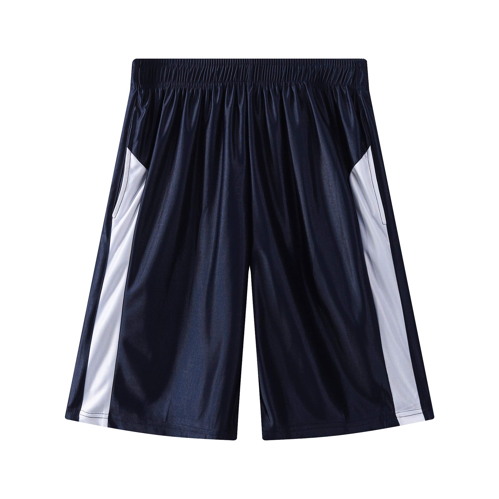 **Men's Basketball Shorts with Deep Pockets - Breathable Running & Gym Training Shorts with Drawstring - Perfect for Sports, Workouts & Casual Wear**