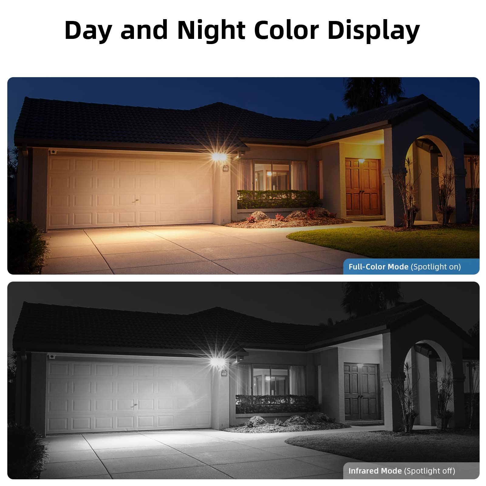 AOSU 2-Pack Wireless Outdoor Security Cameras 2K with Spotlight & Siren - Battery Powered, 2-Way Audio, PIR Human Detection, No Monthly Fee, 2.4GHz WiFi - Ideal for Home Surveillance, Backyard Monitoring, and Property Protection