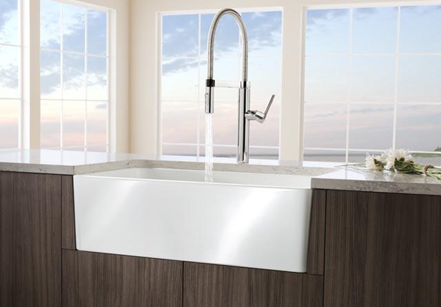 Premium Blanco CERANA 30-Inch Fireclay Apron Front Single Bowl Kitchen Sink 525010 - Perfect for Farmhouse & Modern Kitchen Designs