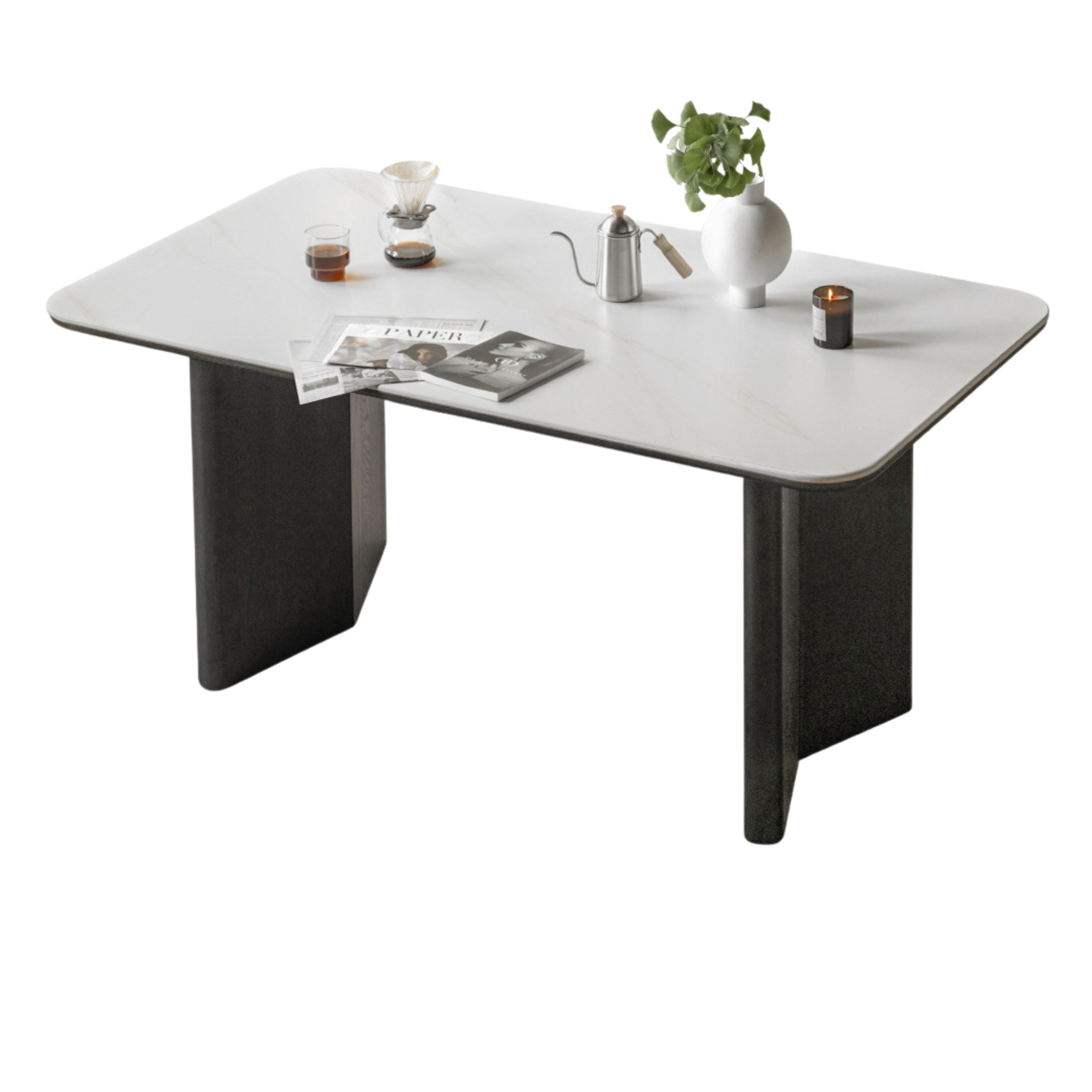 Solid Oak Wood Italian Dining Table - Rustic Farmhouse Style for Kitchen, Dining Room & Entertaining