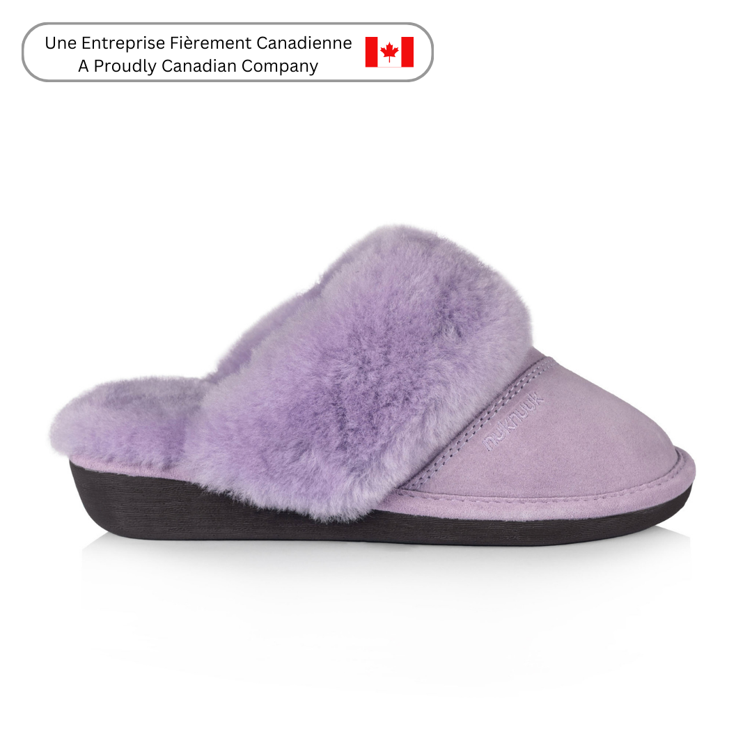 Joy Women's Soft Plush Memory Foam Slippers - Cozy Indoor House Shoes for Women, Non-Slip Warm Fuzzy Slippers (Lilac) - Perfect for Relaxing at Home, Lounging & Winter Comfort