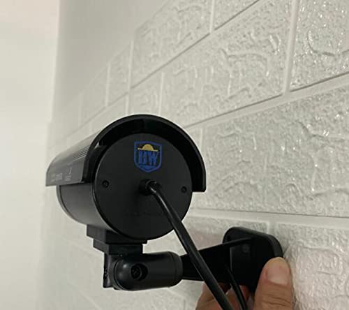 BW Fake Security Camera - Dummy CCTV Surveillance Camera with Flashing Red LED for Indoor & Outdoor Use | Weatherproof & Deterrent for Home, Office & Store Security